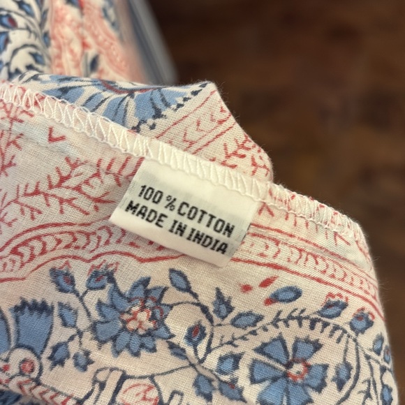 Pink and Blue Patterned Mini Dress - Picture 7 of 8